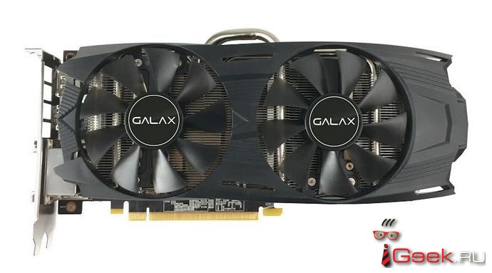 Заряженная видеокарта GALAX GeForce GTX 1060 EXOC Black 6GB