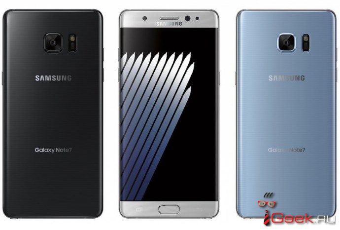 Рендеры Samsung Galaxy Note7 подтверждают цветовые опции и название