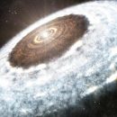 Астрономам в первый раз удалось запечатлеть снежное кольцо молодой звезды