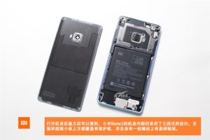 Xiaomi Mi Note 2 был разобран энтузиастами
