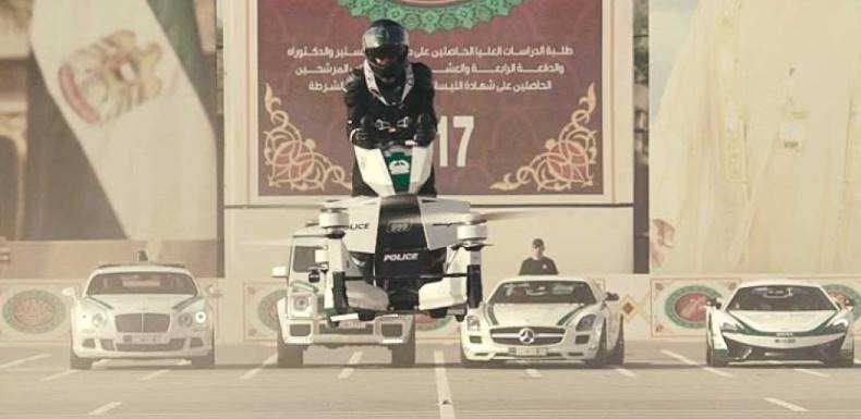 В полиции Дубая готовят полицейские экипажи для летающих мотоциклов