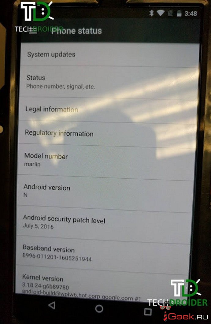 Первое фото смартфона Nexus Marlin Первое фото смартфона Nexus Marlin