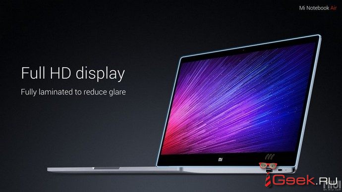 Xiaomi представила свои первые ноутбуки Mi Notebook Air