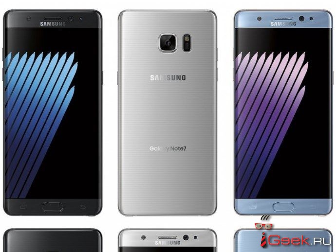 Рендеры Samsung Galaxy Note7 подтверждают цветовые опции и название Рендеры Samsung Galaxy Note7 подтверждают цветовые опции и название