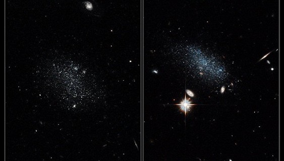 Hubble нашел две карликовые галактики, прибывшие из здешней пустоты
