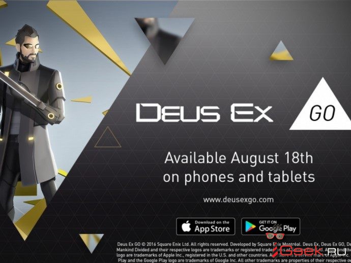 Объявили дату релиза игры для смартфонов Deus Ex GO