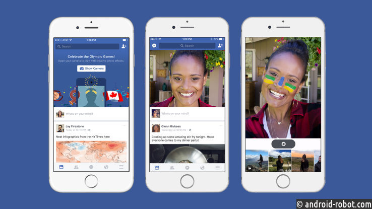 Facebook тестируется селфи фильтры MSQRD