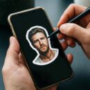 Как сделать обводку стикера на телефоне за несколько секунд